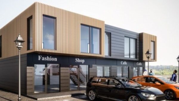 Biuro moduliniai pastatai su sanitariniais mazgais