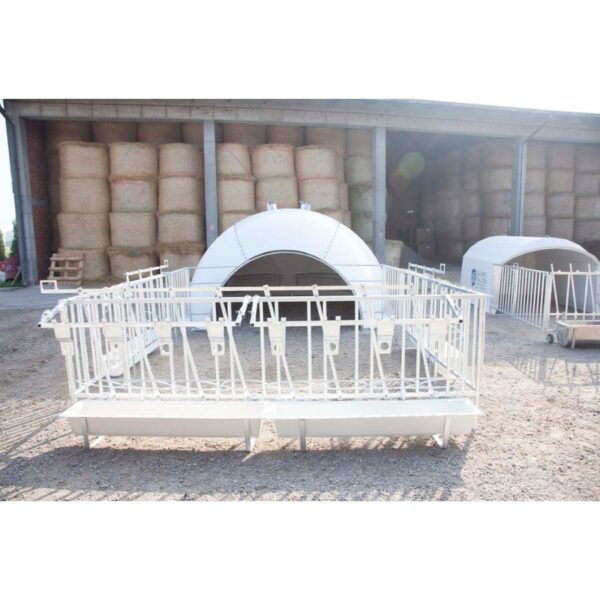 Grupiniai stiklo pluošto veršelių nameliai