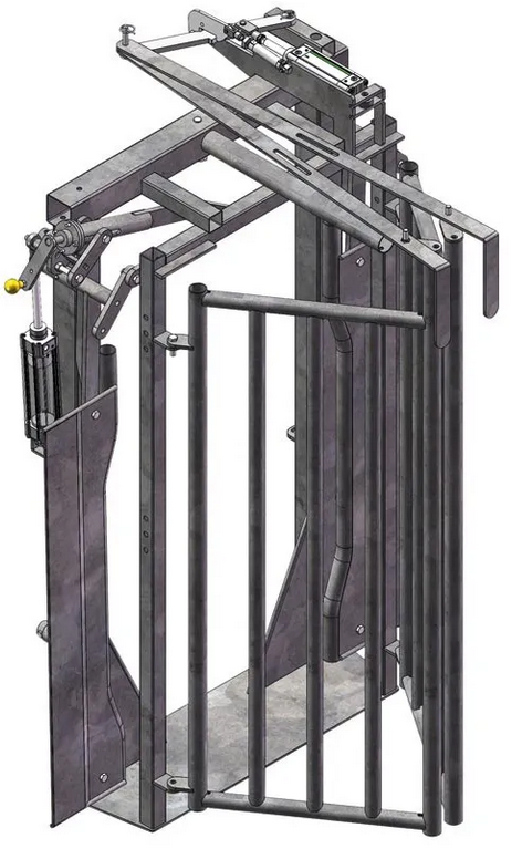 Pneumatinis galvos fiksavimo įrenginys su sugavimo vartais - Image 4